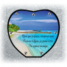 Plaque Funéraire Coeur 29cmØ