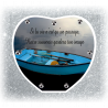 Plaque Funéraire Coeur 29cmØ