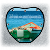 Plaque Funéraire Coeur 29cmØ