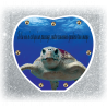 42.Plaque Funéraire Coeur 29cmØ