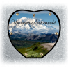 43.Plaque Funéraire Coeur 29cmØ