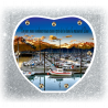 56.Plaque Funéraire Coeur 29cmØ
