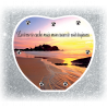 60.Plaque Funéraire Coeur 29cmØ