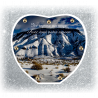 64.Plaque Funéraire Coeur 29cmØ
