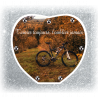 70.Plaque Funéraire Coeur 29cmØ