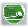 74.Plaque Funéraire Coeur 29cmØ
