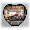 81.Plaque Funéraire Coeur 29cmØ