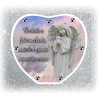86.Plaque Funéraire Coeur 29cmØ