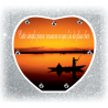 Plaque Funéraire Coeur 29cmØ