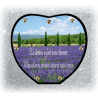 Plaque Funéraire Coeur 29cmØ