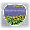 Plaque Funéraire Coeur 29cmØ