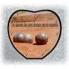 Plaque Funéraire Coeur 29cmØ