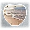 Plaque Funéraire Coeur 29cmØ