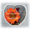 Plaque Funéraire Coeur 29cmØ