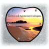 Plaque Funéraire Coeur 29cmØ