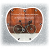 Plaque Funéraire Coeur 29cmØ