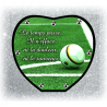 Plaque Funéraire Coeur 29cmØ