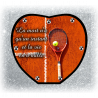 Plaque Funéraire Coeur 29cmØ